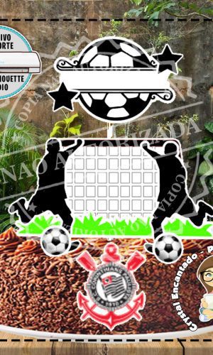 Topo de Bolo Times Futebol - Ref 2574 Arquivo Digital