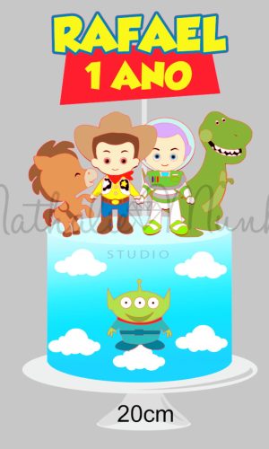 Topo de Bolo - Toy Story Cute - Arquivo de Corte