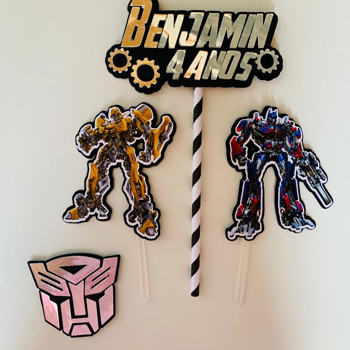 Topo de bolo Transformers