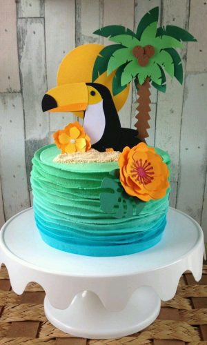 Topo de Bolo Tropical