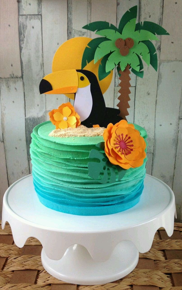 Topo de Bolo Tropical