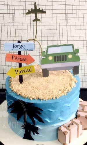 Topo de Bolo Viagem - Arquivo de Corte (studio)