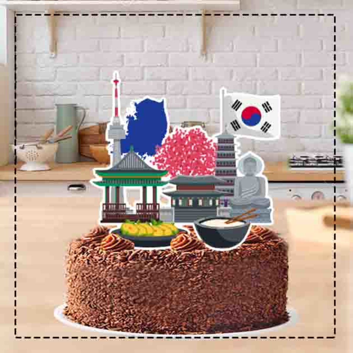 TOPO DE BOLO VIAGEM COREIA DO SUL - ARQUIVO DIGITAL