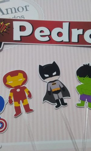 Topo de Bolo Vingadores