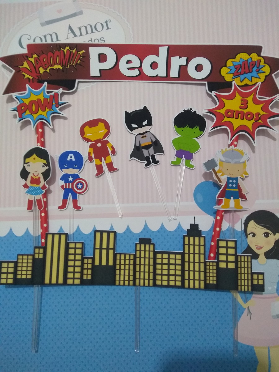 Topo de Bolo Vingadores - Imagem 2