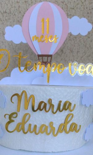 Topo de Bolo o Tempo Voa