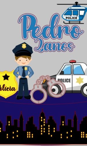 Topo de Policia Menino + Arquivos a Sua Escolha