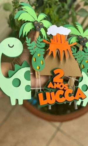 Topo Dino Cute 2(+ 4 Arquivos a Sua Escolha