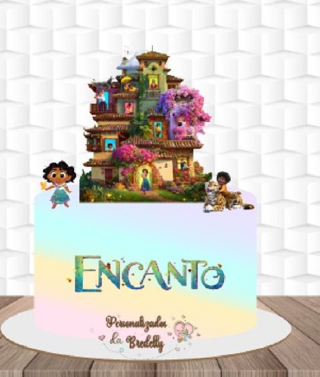 Topo do Bolo Encanto + 4 ARQUIVOS A SUA ESCOLHA