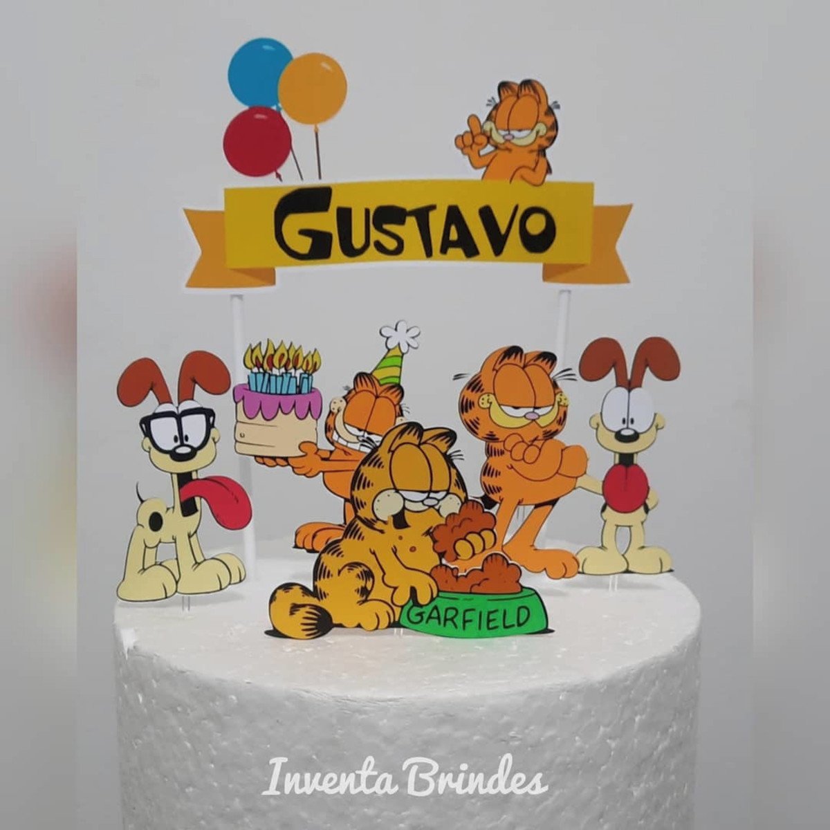 TOPO PARA BOLO GARFIELD