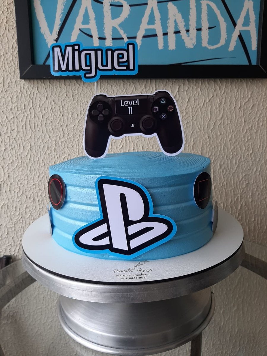 Topo Para Bolo Playstation