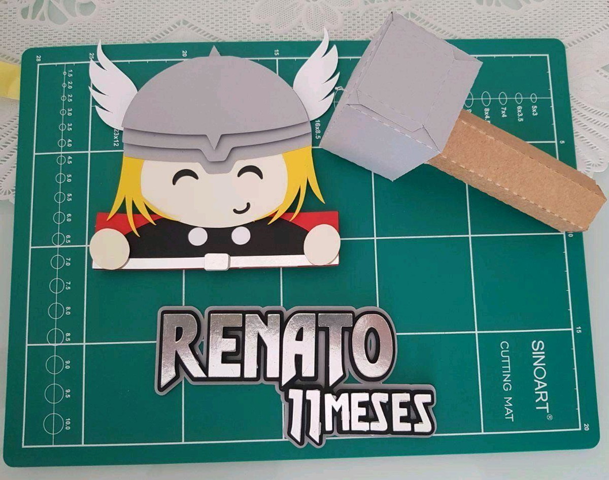 TOPO Thor cut + 4 ARQUIVOS A SUA ESCOLHA