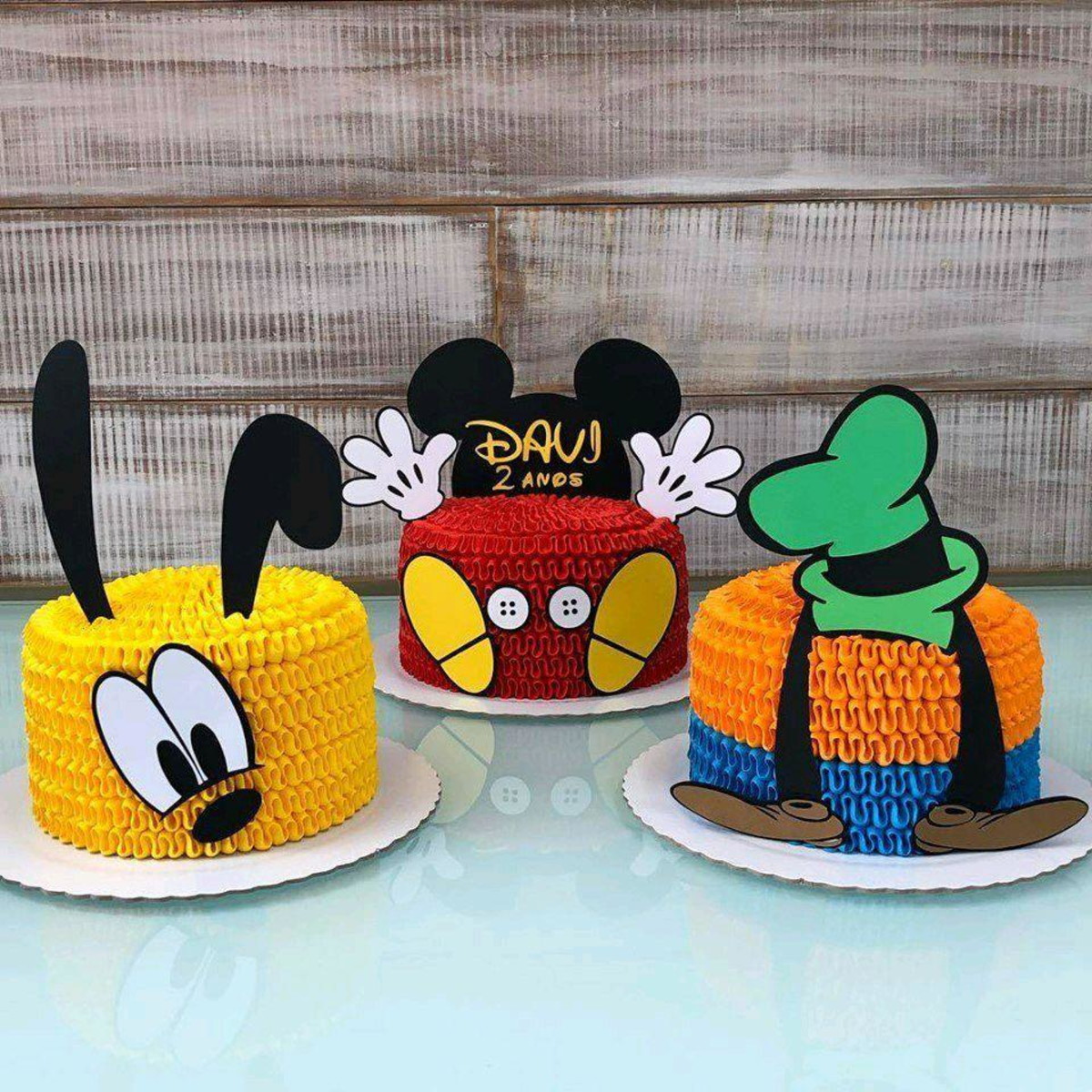 Topo Trio do Mickey em Camadas + 4 Arquivos a Sua Escolha