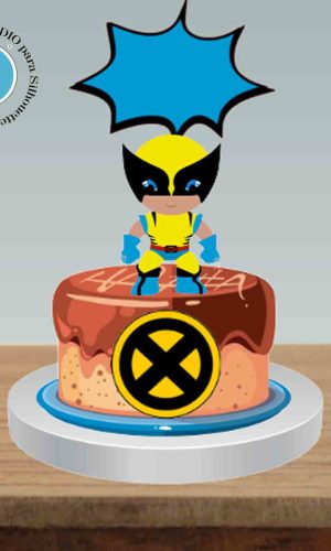 TOPODE BOLO WOLVERINE CUTE - ARQUIVO DIGITAL