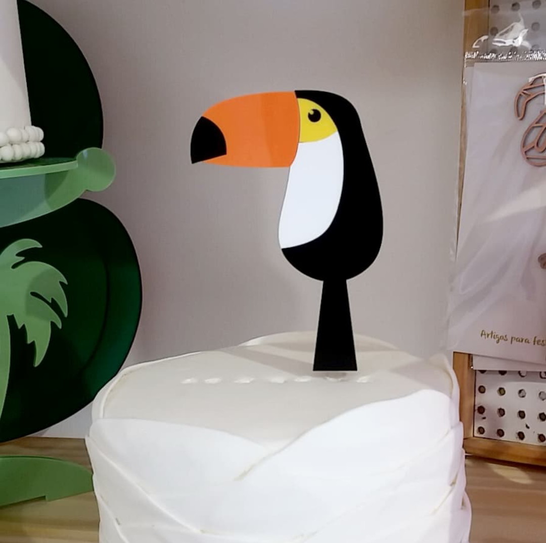 Topos para Bolo Tucano