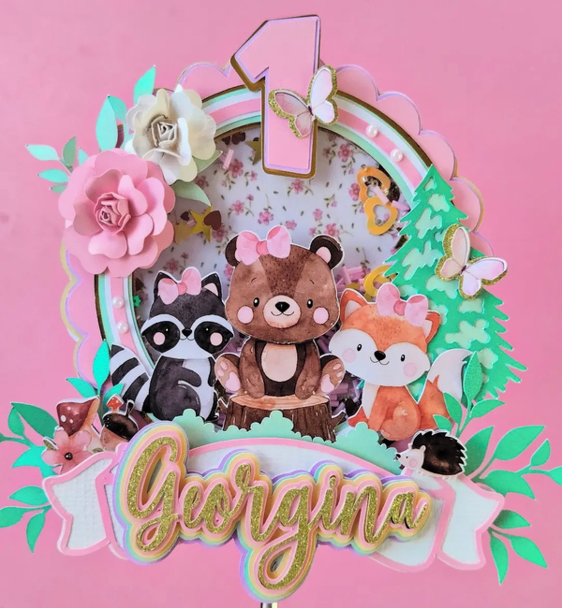 Topper Cake Bosque Encantado - Arquivo Digital