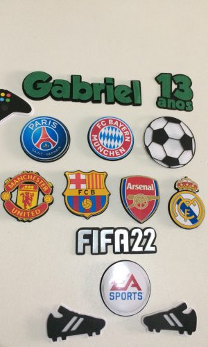 Topper Fifa Futebol (arquivo de Corte) 4 Arquivos Por 10,00