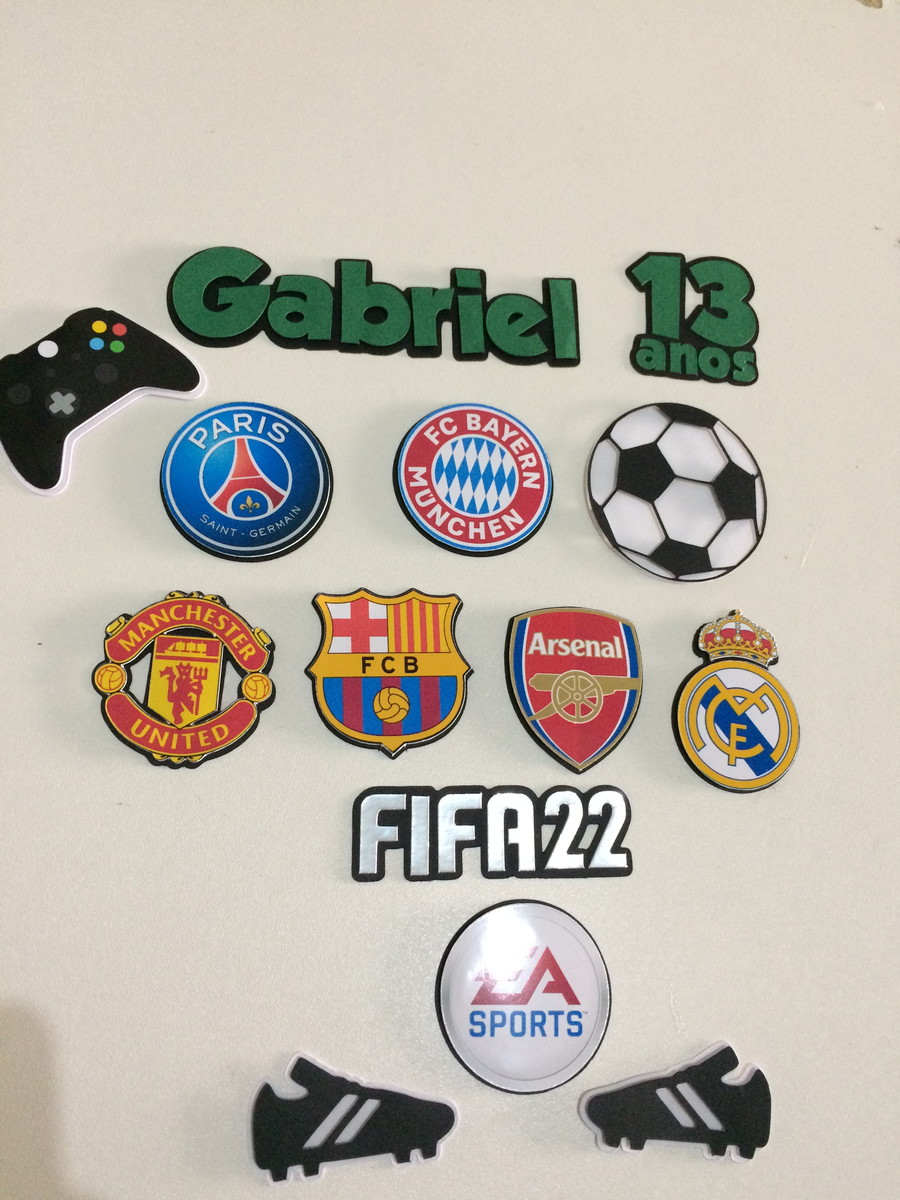 Topper Fifa Futebol (arquivo de Corte) 4 Arquivos Por 10,00