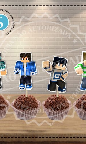 TOPPER MINECRAFT - ARQUIVO DIGITAL
