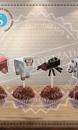 TOPPER MINECRAFT - ARQUIVO DIGITAL