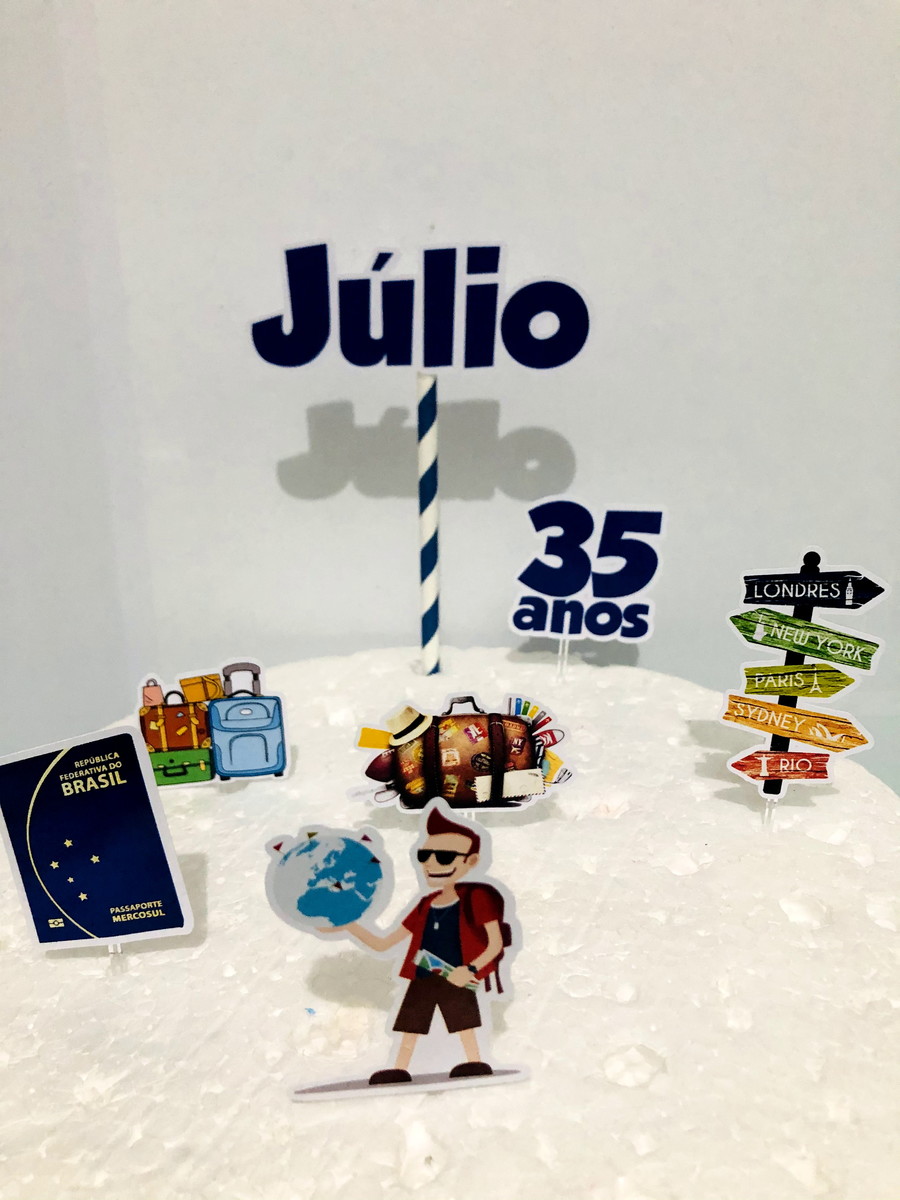 Topper Viagem (arquivo de Corte) 4 Por 10,00