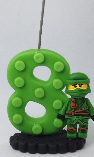 Vela Topo de Bolo Ninja