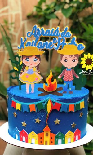 004 Arquivo de Corte Topo de Bolo Junino Ganhe +3produtos