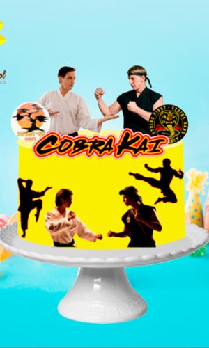 ARQUIVO TOPO DE BOLO COBRA KAI KARATE KID GANHE +3 PRODUTOS