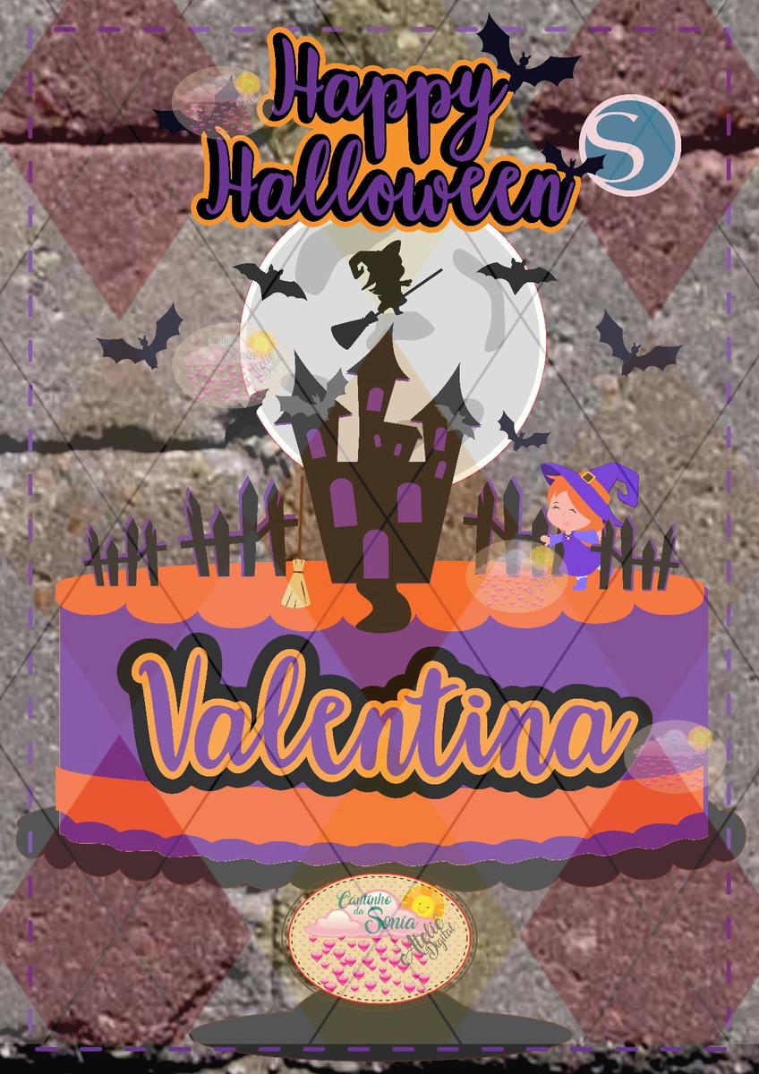 1884 - Topo de bolo HALLOWEEN Camadas - STUDIO - Imagem 2