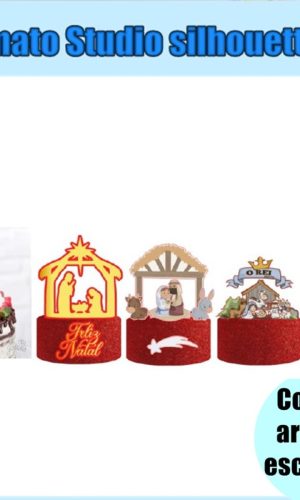 195- Arquivo de Corte Topo Presépio de Natal Combo