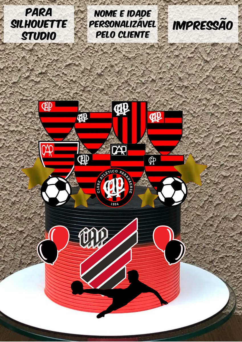 2 Arquivo de Corte Topo de Bolo Athletico Paranaense 1