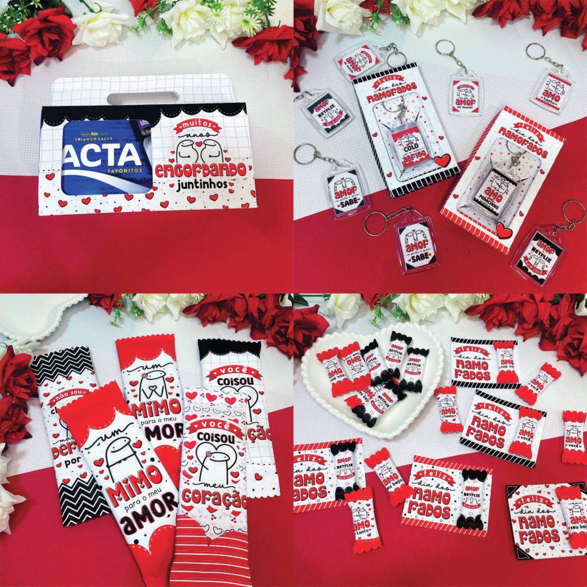 20- COMBO KIT DIGITAL Dia dos Namorados Flork Meme lettering - Imagem 4