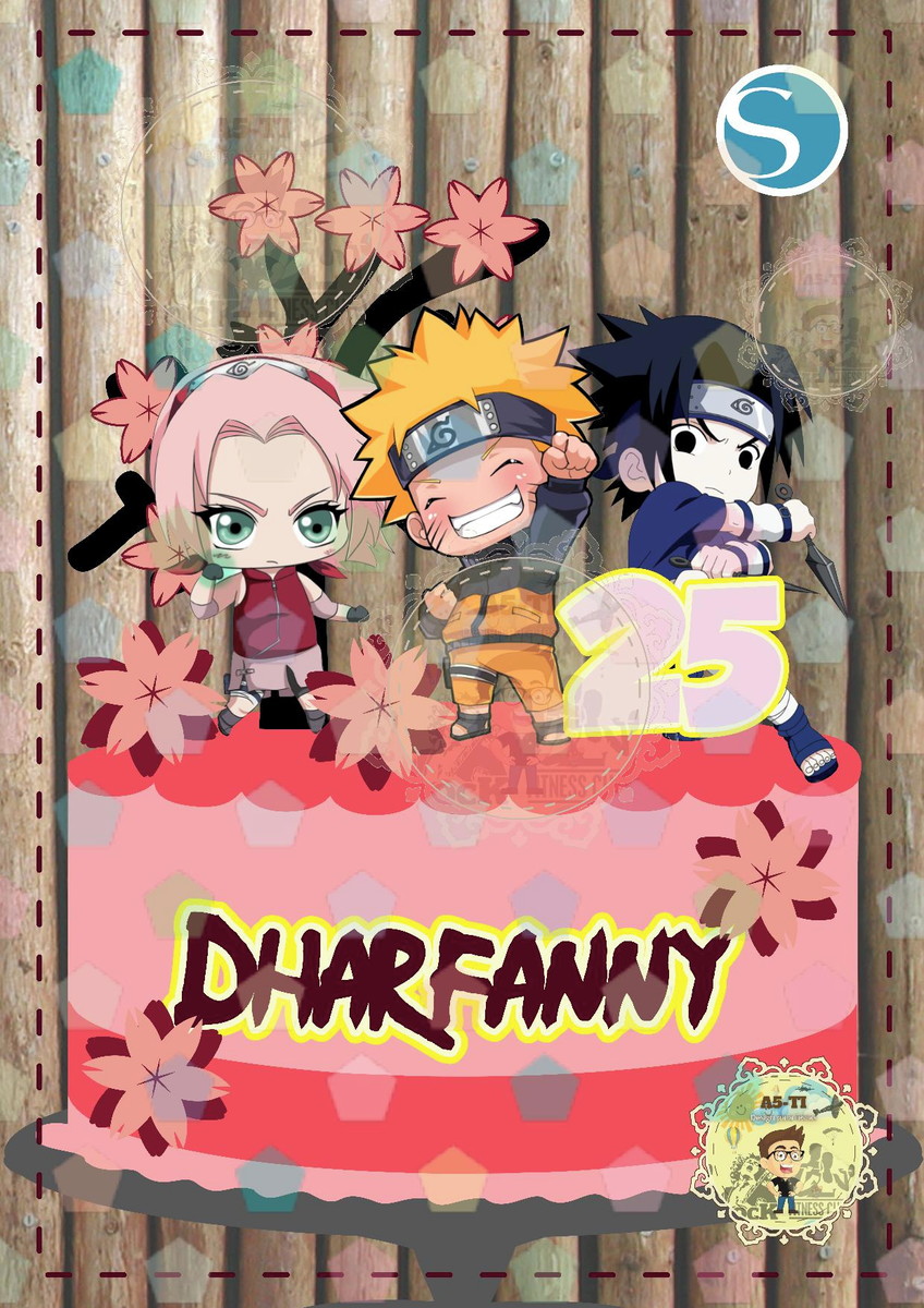 2436 - Arquivo TOPO DE BOLO Naruto cute - STUDIO