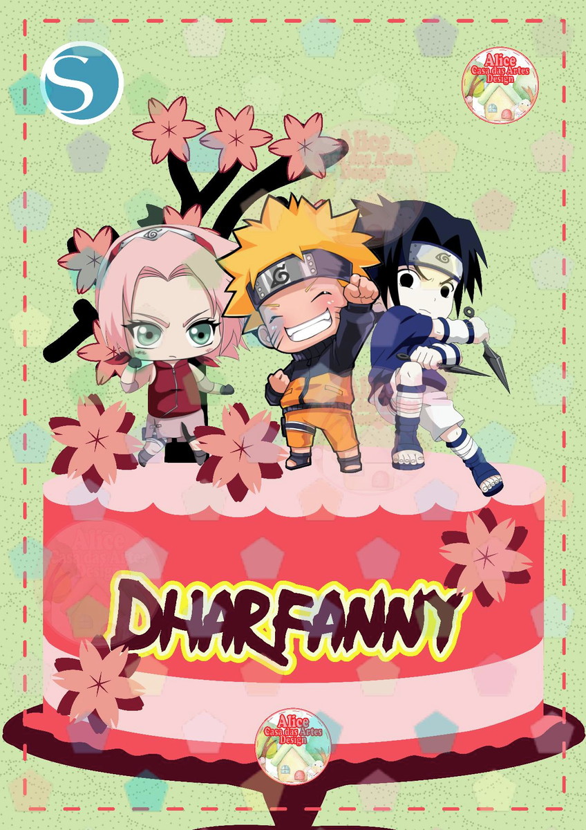 2436 - ARQUIVO TOPPER NARUTO CUTE - STUDIO