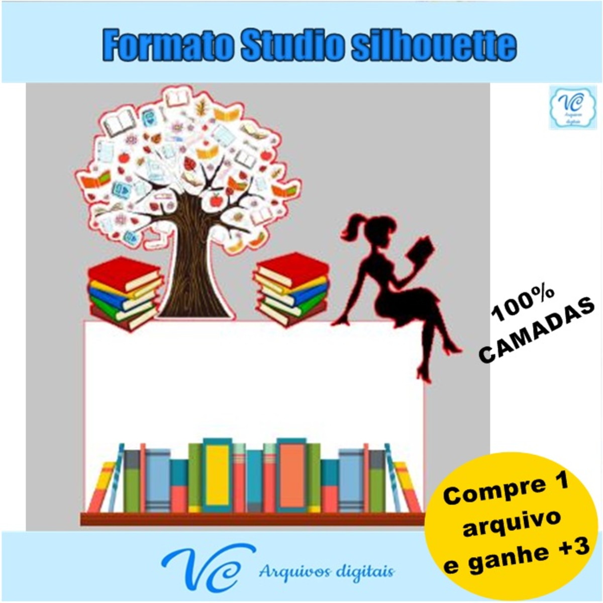 324- Arquivo de corte Topo Bolo Livros Entrelinhas Leitura