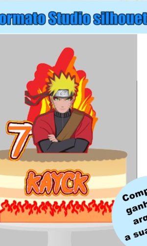 337- Arquivo de corte Topo de Bolo Naruto