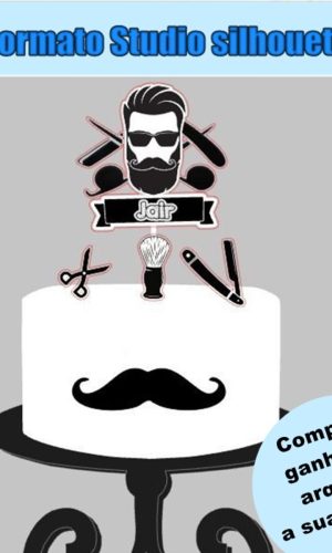 346- Arquivo de Corte Topo de bolo Barbeiro -02