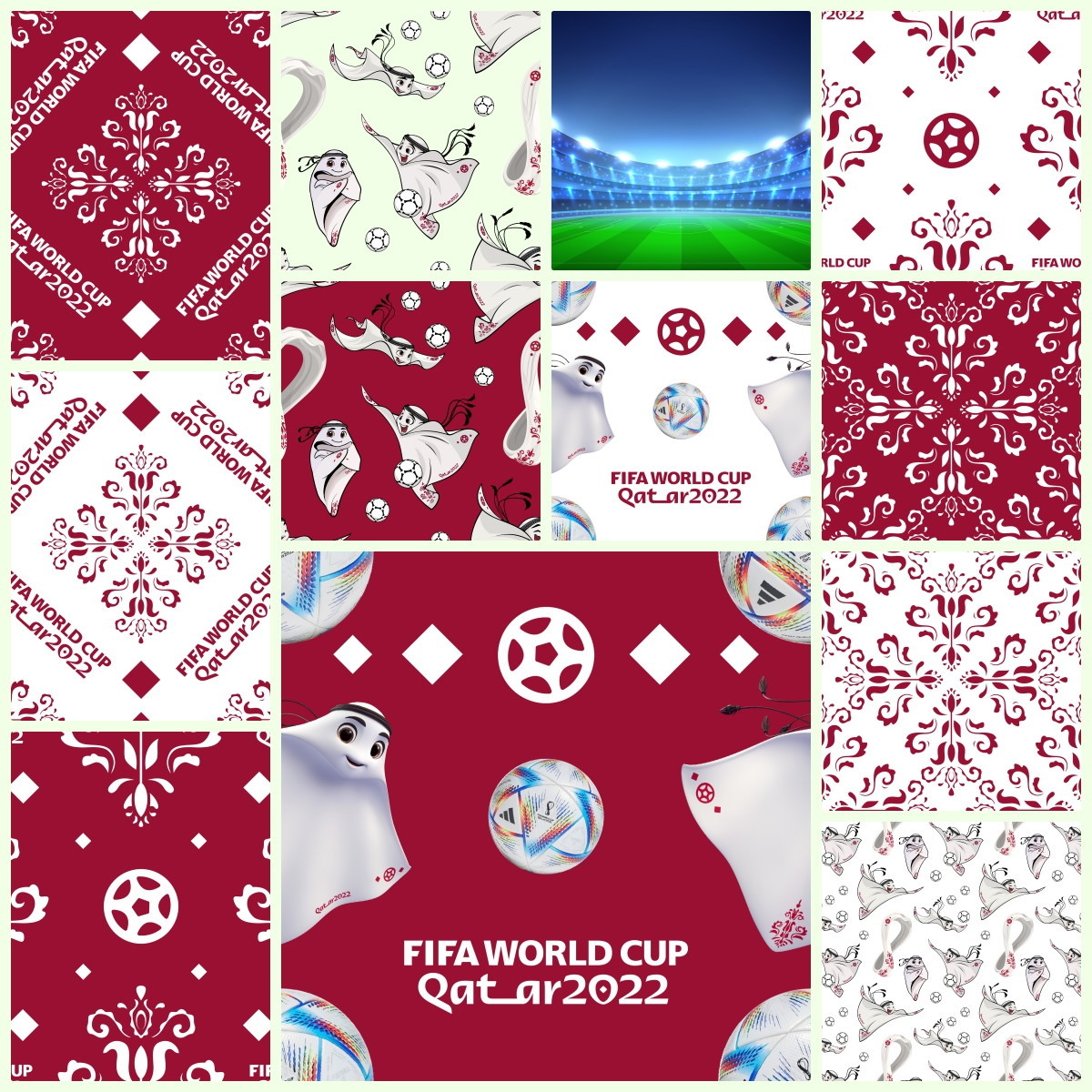 461- Combo Kit Digital Mascote Laeeb Copa Do Mundo 2022 - Imagem 2