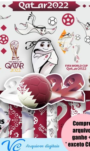 461- Combo Kit Digital Mascote Laeeb Copa Do Mundo 2022