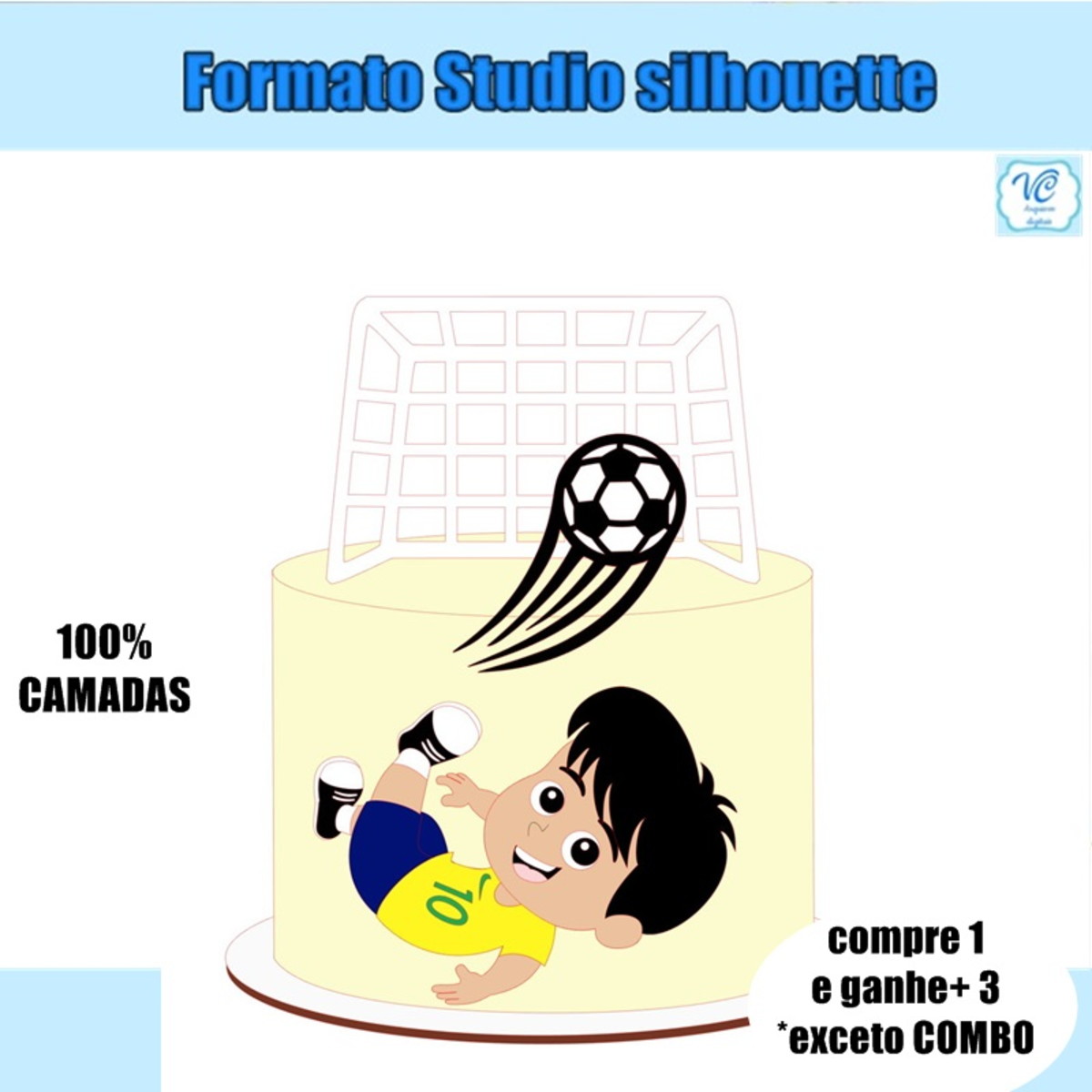 479-arquivo de Corte Topo de Bolo Copa Brasil Futebol Menino
