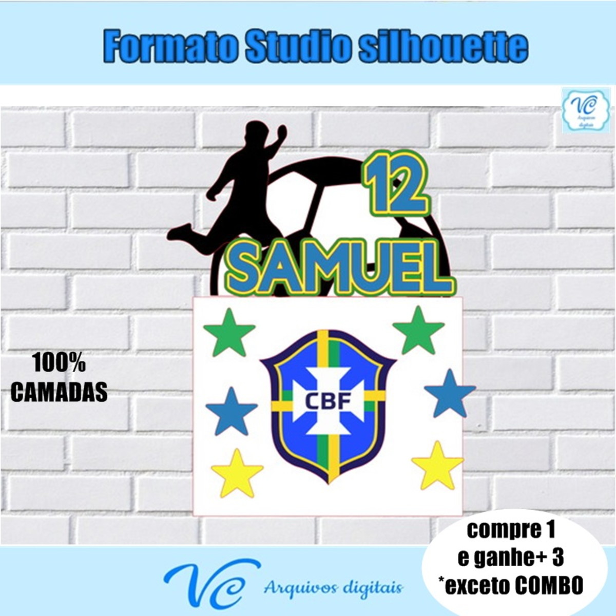 480-arquivo de Corte Topo de Bolo Copa Brasil Futebol Menino