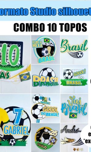 484- Combo 10 Arquivos Topos Futebol Copa do Mundo
