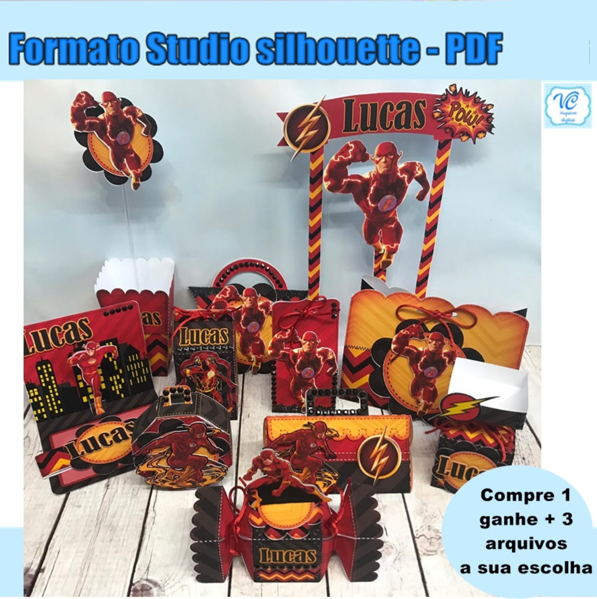 554- Arquivo de corte Flash Liga da Justiça Studio e pdf