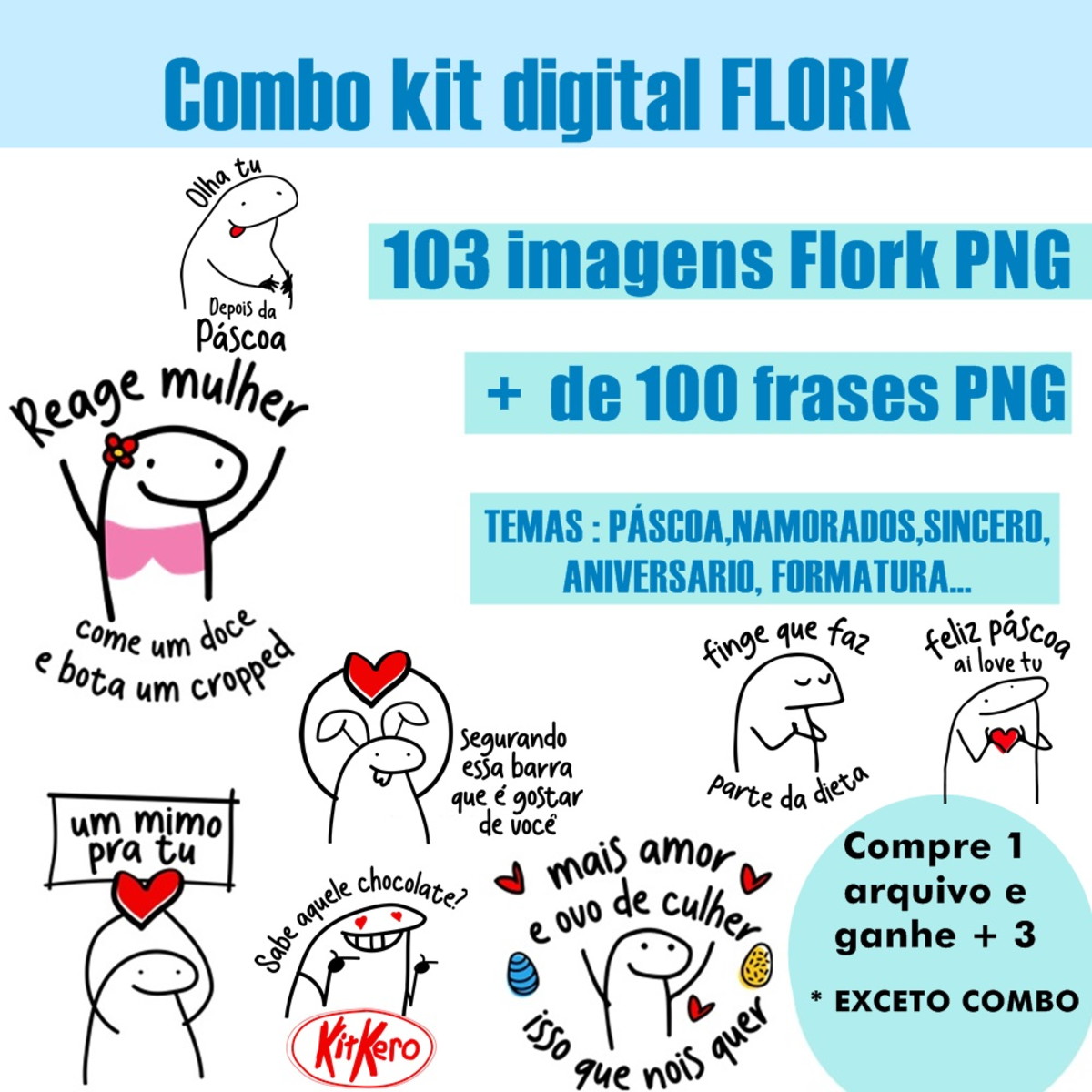 650- COMBO Kit Digital FLORK BENTO CAKE