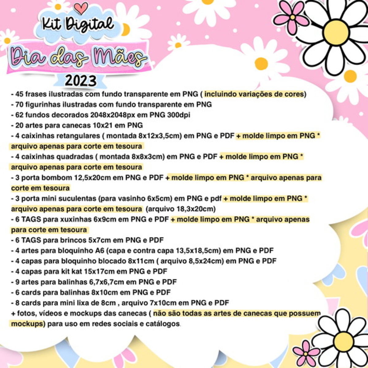 759- Combo Kit Digital Dia das Mães 2023 -mimos e Canecas - Imagem 5