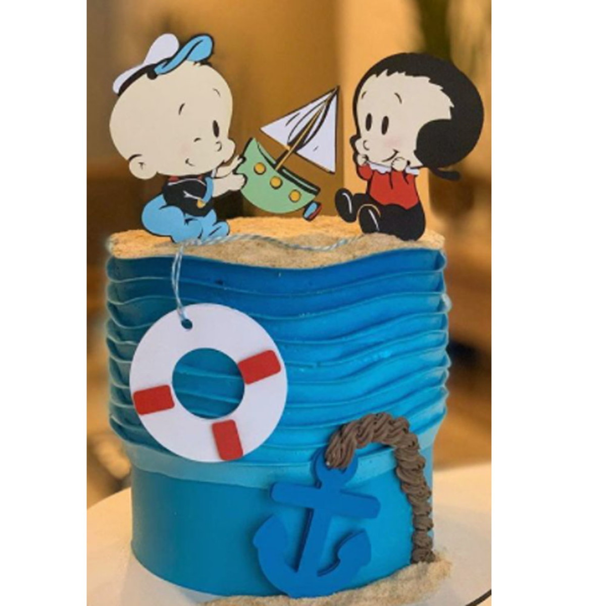 95 Arquivo de corte -topo de bolo popeye baby camadas