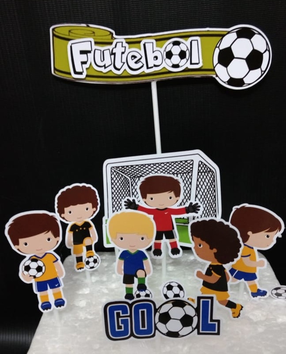 Arquivo de Corte topo de bolo futebol - Imagem 2