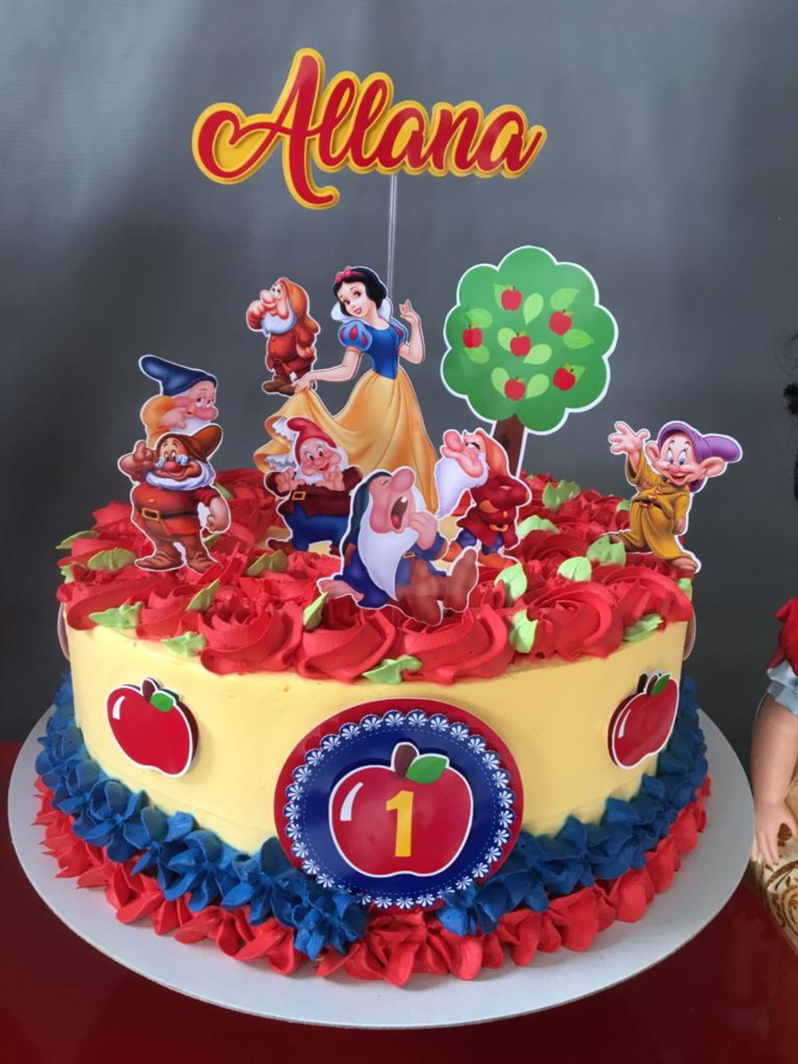 Arquivo 3 Topos De Bolo Branca De Neve Safari Menino Skye - Imagem 3