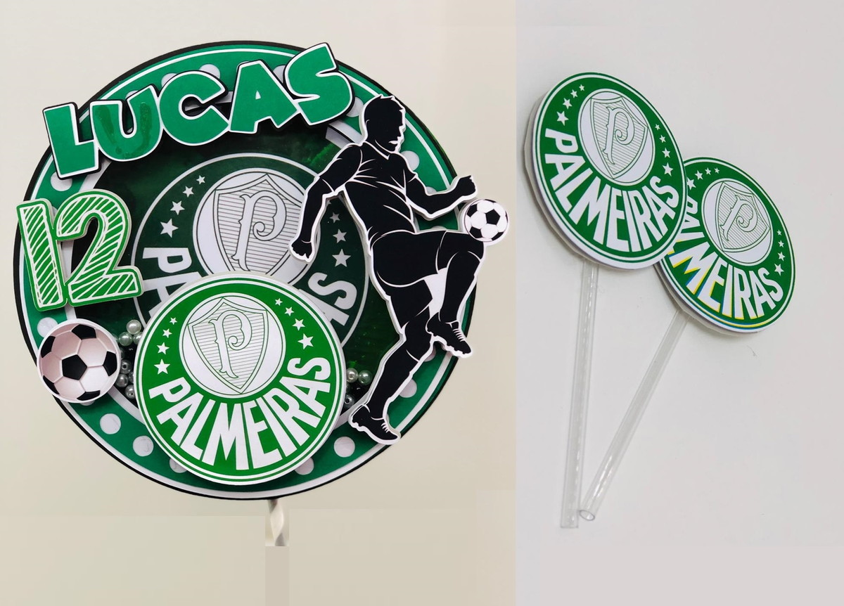 Arquivo Corte Topo Bolo Shaker Docinhos Palmeira,s Futebol