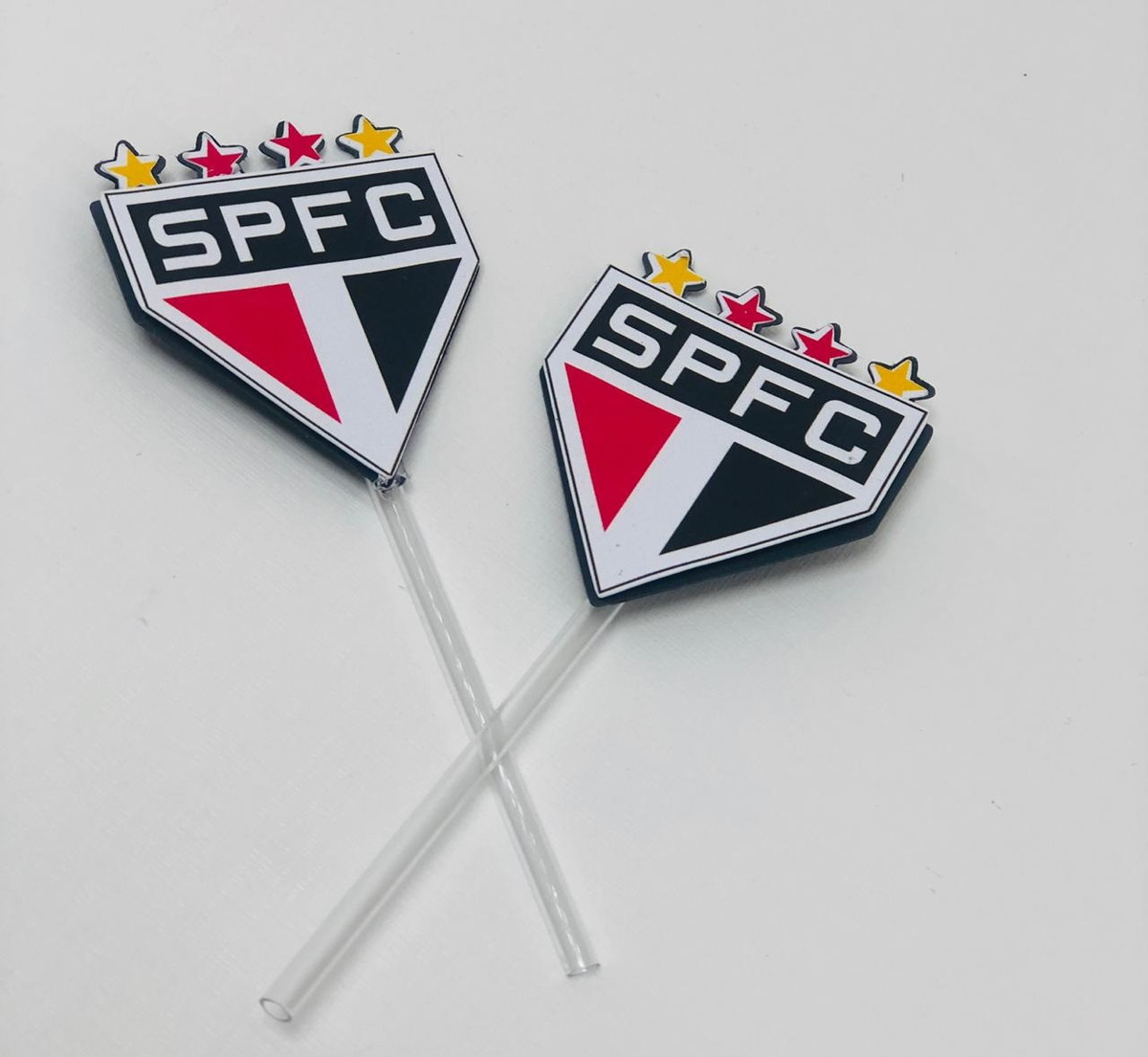 Arquivo Corte Topo Bolo Shaker Docinhos São Paulo Futebol - Imagem 2